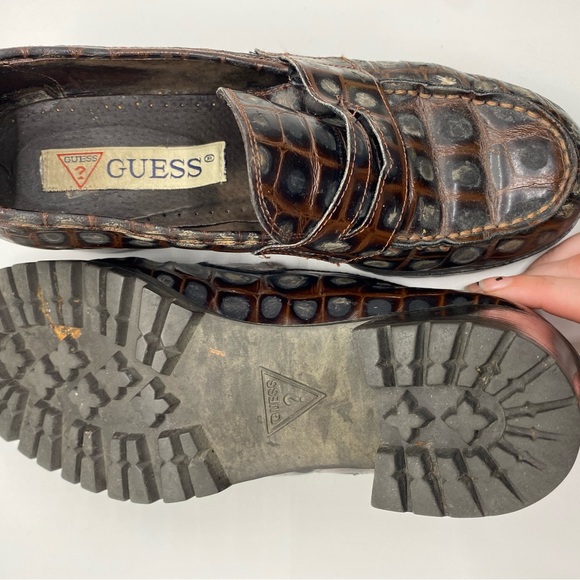 Vintage Guess croc loafer heels - Picture 5 of 6